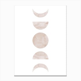 Moon phases Canvas Print