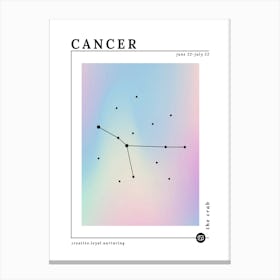 Cancer Zodiac Sign 2 Canvas Print