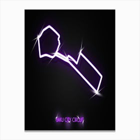 Baku City Circuit Azerbaijan F1 Track neon Canvas Print