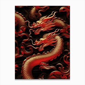 Red Dragons Canvas Print