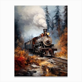Train In The Woods 2 Canvas Print