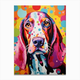 Basset Hound Pop Art Inspired 2 Canvas Print