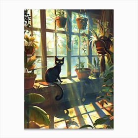 Cat In The Sun 3 Canvas Print