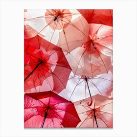 Red Umbrellas Canvas Print