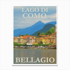 Italy Travel Poster, Karen Arnold Canvas Print