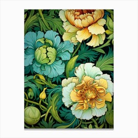 Peonies Wallpaper 5 Canvas Print