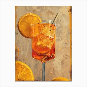 Aperol Spritz Orange 103 Canvas Print