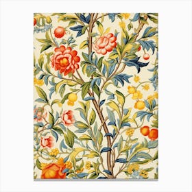 Floral Wallpaper 100 Canvas Print