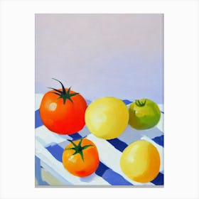 Tomato Tablescape vegetable Canvas Print