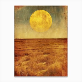 Full Moon In The Desert Photo Canvas Print