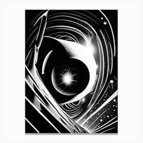 Binary Star Noir Comic Space Canvas Print