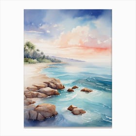 Watercolor Seascape 2 Canvas Print