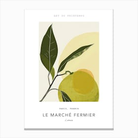 Limes Le Marche Fermier Poster 4 Canvas Print