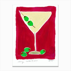 Dry Martini Cocktail Canvas Print