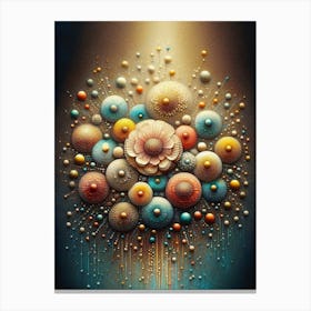 Abstract Flower Painting Canvas Print