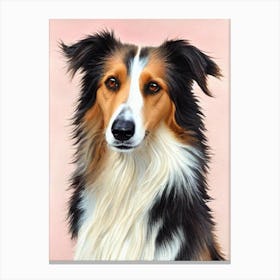 Borzoi Watercolour dog Canvas Print