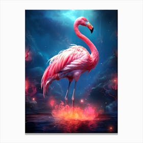 Pink Flamingo Canvas Print