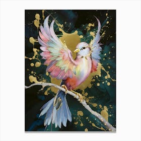 Bird On A Branch Canvas Print