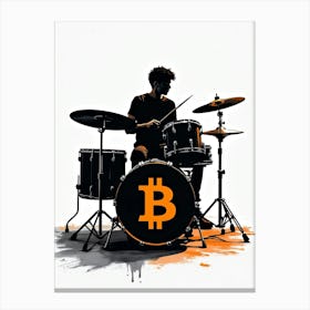 Bitcoin Drumming 1 Canvas Print