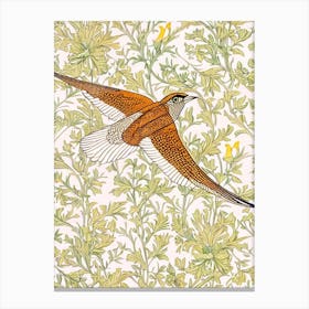 Harrier William Morris Style Bird Canvas Print