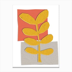 Yellow Leaf Canvas Print