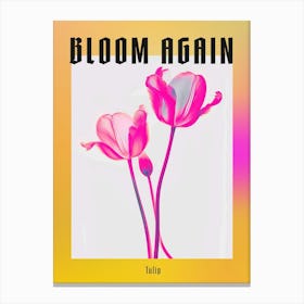 Hot Pink Tulip 2 Poster Canvas Print