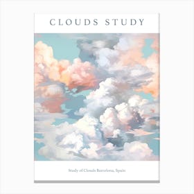 Study Of Clouds Barcelona, Spain Canvas Print