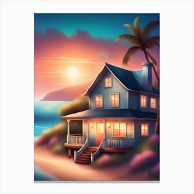 House On The Beach 5 Canvas Print