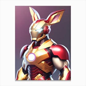 Iron Bunny 4 Canvas Print