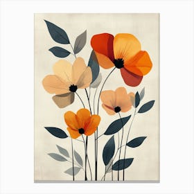 Orange Poppies 7 Canvas Print