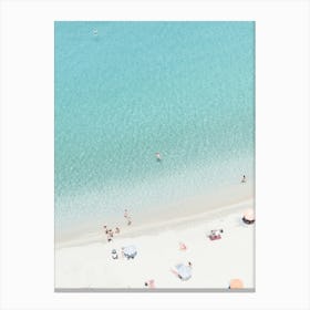 Aerial View Of A Beach In Italy 1 Canvas Print