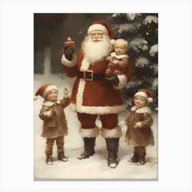 Santa Claus With Children 2 Canvas Print