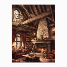 Harry Potter Living Room 5 Canvas Print