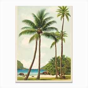 Anse Source D'Argent Beach 2 Seychelles Vintage Canvas Print