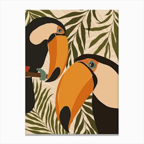 Tropical Toucans Canvas Print