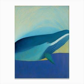 Blue Whale Abstract 2 Canvas Print