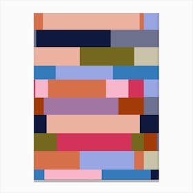 Multi Coloured Rectangles Canvas Print