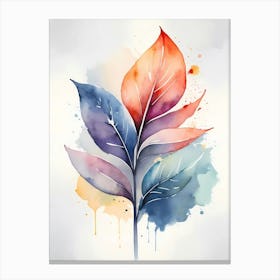 Watercolor Leaf 2 Canvas Print