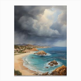 Stormy Day At The Beach.14 Canvas Print