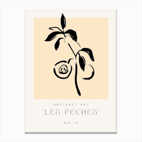 Abstract Les Peaches No 14 Canvas Print