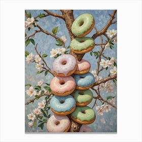 Donuts Blossoms Canvas Print