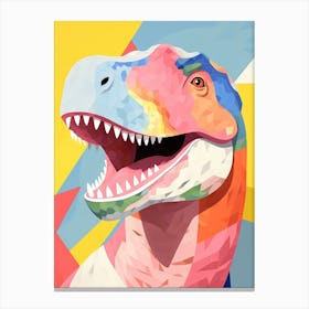 Colourful Dinosaur Tyrannosaurus 3 Canvas Print