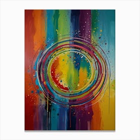 Rainbow Circle Canvas Print