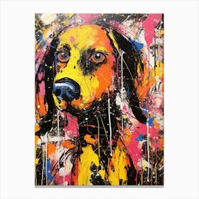 Dogs Abstract Expressionism 2 Canvas Print