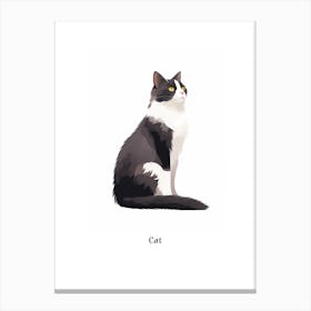 Cat Kids Animal Poster Canvas Print