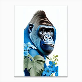 Cheeky Gorilla Gorillas Decoupage 2 Canvas Print