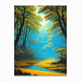 River In The Forest 5 Canvas Print