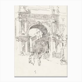 Piazza Vittorio Emanuele Alice in Wonderland Canvas Print