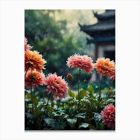 Chinese Flowers 2 Canvas Print