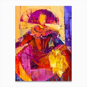 Woman In A Dress Canvas Print